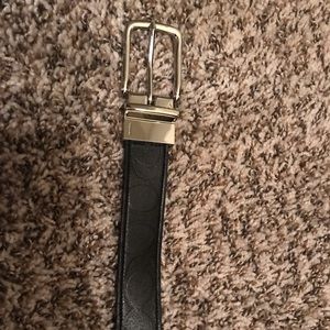 Black Leather Coach Women’s Belt Size Small (37in)